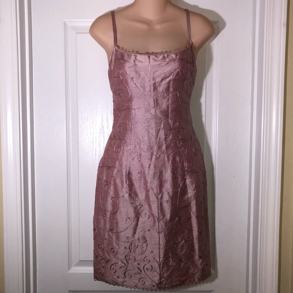 Nanette Lepore Dupioni Silk Sheath Cocktail Dress - Picture 1 of 7